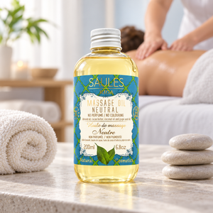 Aceite de Masaje Neutro Sin Perfume 200ml, Aceite Corporal Profesional de Deslizamiento Suave para Spa, Salón de Masajes, Piel Sensible y Uso Diario - Product Image 1
