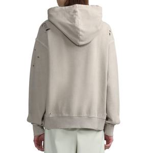 เสื้อฮู้ดดี้ผ้าฝ้าย 100% คุณภาพสูง ผลิตตามสั่ง สไตล์ดิสเทรส สำหรับผู้ชาย ไซส์พลัส เสื้อฮู้ดดี้แฟชั่นทันสมัยสำหรับผู้ชาย - Product Image 5