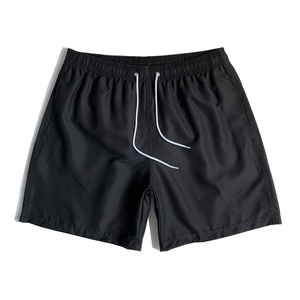 Pantalones cortos de gimnasio de algodón 100% de alta calidad para hombre, pantalones cortos de baloncesto transpirables de Color personalizado, patrón sólido, deportes informales con cordón - Product Image 3