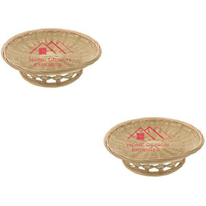 Présentoir à gâteau en rotin de canne fabriqué à la main de conception européenne pour la maison, hôtel, accessoires de cuisine, support à cupcakes en rotin - Product Image 3