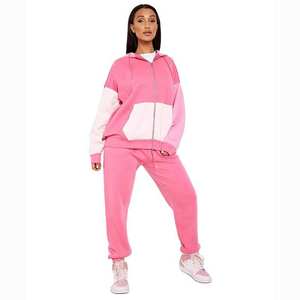 Survêtement d'hiver en coton personnalisé pour les femmes Dernier survêtement de jogging à capuche extérieur avec capuche décontractée et motif solide - Product Image 1
