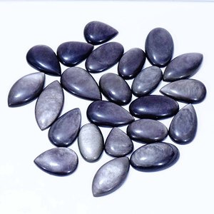 High Quality Natural Silver <b>Obsidian</b> Quartz Cabochon Free Size Loose Gemstone for Healing <b>Jewelry</b> Wholesale GemstoneLot - Product Image 6