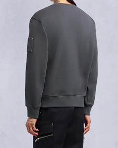 Sudadera con capucha de cuello redondo de gran tamaño duradera especial de invierno para hombres, Sudadera con capucha informal de ajuste relajado elegante con logotipo personalizado - Product Image 2