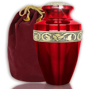 Urna de cremación recién producida Producto más vendido Suministros funerarios de alta calidad Urna de cremación de metal Color personalizado Precio bajo - Product Image 3