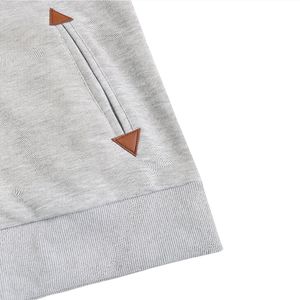 Sudadera con Capucha para Mujer, Estilo Casual, Bloques de Color, Mangas Largas, Cierre de Cremallera, Abrigada, No Tejida, Personalizable en la Parte Delantera - Product Image 4