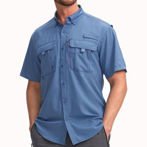 Chemises de pêche streetwear pour hommes, logo personnalisé, tissu en coton et élasthanne, look décontracté, chemises de pêche pour hommes - Product Image 6