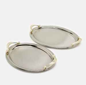 Bandeja de chocolate de metal decorativa Premium con nuevos diseños y aspecto pulido para exhibiciones de chocolate de boutique - Product Image 3