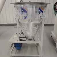 Mélangeur d'aliments en acier inoxydable de type cône électrique, de 300 à 1000 kg par lot, pour le mélange de poudres et de pré-mélanges alimentaires