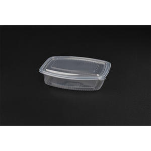 Conteneur alimentaire ovale à couvercle articulé en PP de 1500 cc, 8 paquets x 25 pièces, B2B - Product Image 1