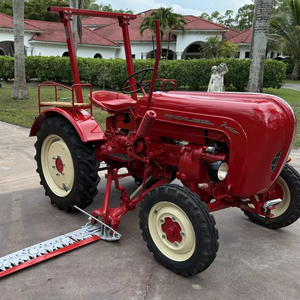 LISTO PARA CONDUCIR - USADO, VOLANTE A LA IZQUIERDA |   CONDUCCIÓN DERECHA |   Tractor Porsche-Diesel Junior 108 de 1957 con Cortadora de Césped - Product Image 1