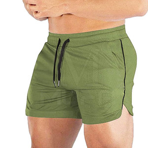 Best Price <b>Men's</b> High Street Gym <b>Shorts</b> Custom Made Logo Decoration Top Selling Cotton Mesh Solid Pattern <b>Elastic</b> <b>Waist</b> Closure - Product Image 1