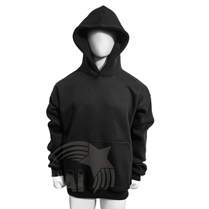 Customized 400GSM <b>Thick</b> <b>Fleece</b> French Plain 100% Cotton Hoodie Sweatshirts High Quality Heat-Transfer Printed Anti-Pilling - Product Image 1