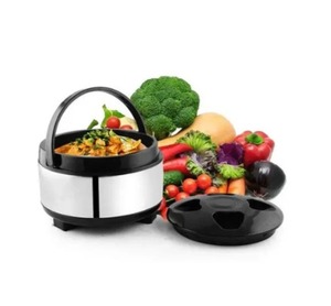 Olla Térmica Grande de Acero Inoxidable de 2700 ML, Fácil de Transportar, con Tapa de Plástico para Alimentos y Cocina - Product Image 1