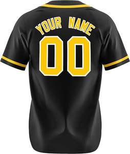 Baseball Uniform Men'S sublimation Baseball Jerseys <b>Button</b> <b>Up</b> <b>Shirts</b> - Product Image 6