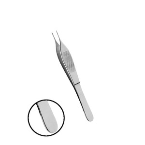 Pince à épiler Adson Pince droite Instruments chirurgicaux à usage médical en acier inoxydable avec logo personnalisé Vente en gros - Product Image 5