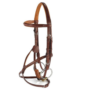 <b>Smart</b> Entertainment Outdoor Luxury Sports Horse Bridle Brown and Black Figure-8 <b>Padded</b> Raised Horse Products - Product Image 1