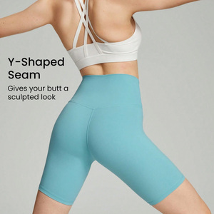 Última Moda en Leggings de Yoga para Mujer, de Poliéster/Spandex, Cintura Media Cruzada, Cómodos, Largo Regular hasta el Muslo, con Patrón Bordado Personalizado - Product Image 2