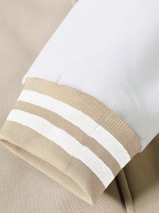 Men's Varsity Windbreaker Jacket Solid Color Canvas Casual Winter Turn-down Collar Regular Sleeve <b>Covered</b> <b>Button</b> Closure Front - Product Image 3