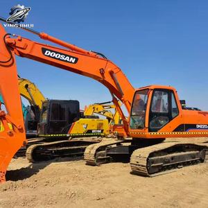 Excavatrice d'occasion Doosan DH220, 22 tonnes, godet de 1,1 m³, marque coréenne d'origine, grande excavatrice de construction sur chenilles, faible nombre d'heures, certifiée CE - Product Image 2