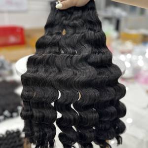 SDD LOOSE WAVES COLOR TONOS BUNDLES MATERIA PRIMA NEGRA NATURAL EXTENSIONES DE CABELLO HUMANO VIETNAMÉS PARA HACER PELUCAS - Product Image 3