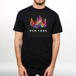 T-shirts 100% coton 180gsm de qualité supérieure T-shirts en vrac à motifs imprimés en soie personnalisés du Bangladesh, - Product Image 1