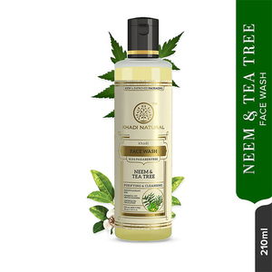 Khadi tự nhiên Neem & Trà Cây Rửa Mặt-SLS & paraben miễn phí-210 ml - Product Image 2
