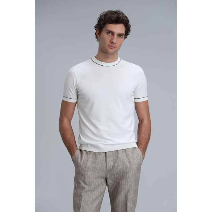 Tino Men's Sweater Ecru