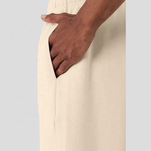 Pantalones Deportivos Personalizados de Alta Calidad, Estilo Informal, Corte Holgado, Lisos, con Bolsillos, Tejido Grueso de Felpa Francesa, Algodón y Elastano para Hombre - Product Image 4