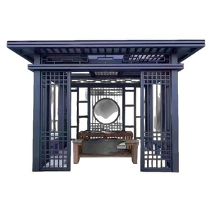 High End Square Garden Pavilion Aluminum <b>Frame</b> Waterproof Canopy Villa Yard Sunshade Structure Supplier - Product Image 1