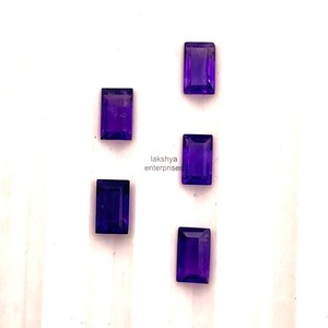 3x5mm Améthyste Baguette Cut Faceted Loose Gemstones for Jewelry Making Natural Amethyst Stone Calibrated Wholesale Supply Bulk - Product Image 5
