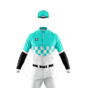 Nueva llegada de logotipo personalizado impreso uniformes de béisbol transpirable conjunto de ropa deportiva con el último diseño - Product Image 5