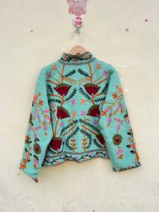 Chaqueta Boho Chic de Manga Larga para Mujer, Nueva Colección Otoño 2025, Bordado Suzani, Algodón Transpirable y Ecológico - Product Image 4