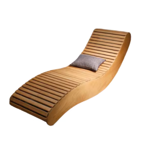 Chaises longues lever du soleil en bois massif pour la piscine côté océan plage mobilier d'extérieur chaise longue fabrication en Indonésie - Product Image 3