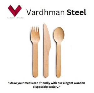 Premium Quality Wholesale Customized Logo Biodegradable Wood Disposable Cutlery Combo Set for Party Use - Product Image 2