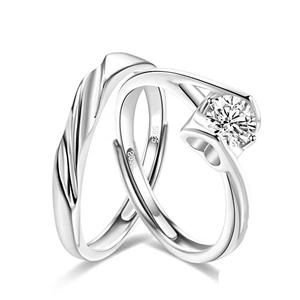 Jeulia <b>Twist</b> Oval Cut Love <b>Shape</b> Rhodium Plated Sterling Silver Engagement Ring - Product Image 2