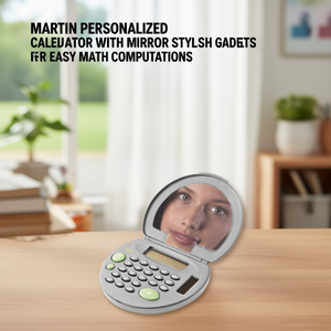 Calcolatrice Personalizzata Martin con Specchio, Gadget Elegante per Calcoli Matematici Facili - Product Image 3