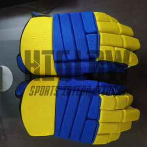 สินค้ามาใหม่ HI-GLOW SPORTS INTERNATIONAL OEM ถุงมือฮอกกี้น้ำแข็งคุณภาพสูง ทนทาน น้ำหนักเบา ปิดแบบ Snap Closure รุ่นล่าสุด - Product Image 3