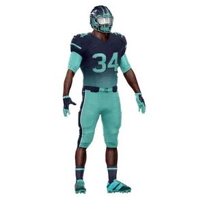Uniformes de football américain pour jeunes de haute qualité Tackle Twill Vêtements de football colorés Grande taille Équipement de sport haute visibilité - Product Image 3