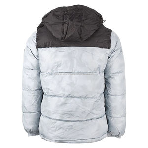 Veste matelassée cagoule légère avec couverture intégrale du visage Vestes pour hommes résistantes à l'eau et à marque personnalisée - Product Image 4