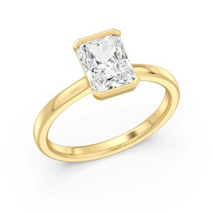 แหวนเพชรทรงเรเดียนท์คัทแบบเม็ดเดี่ยว - Product Image 2