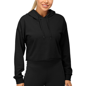 2025 Customized Fashion Womens Sexy Casual Long Sleeve Hooded Fleece Breathable Plaid <b>Crop</b> <b>Tops</b> Women's Tank <b>Tops</b> Embroidery - Product Image 1