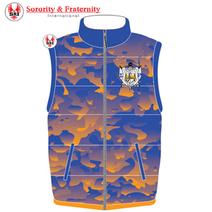 Chaleco acolchado de algodón para hombre, chaleco acolchado, Sigma Gamma Rho, chaqueta griega acolchada sin mangas, chaleco acolchado de alta calidad - Product Image 6