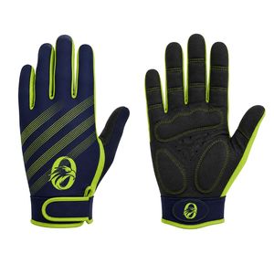 Gants de cyclisme pour hommes, vert et noir, respirants, rembourrés, pour le VTT et le cyclisme sur route, équipement de sécurité et de performance - Product Image 1