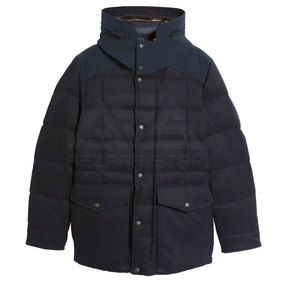 Chaqueta acolchada ligera con cuello levantado 2025 para hombre, estilo callejero para invierno, diseño de logotipo personalizable, servicio OEM disponible - Product Image 1