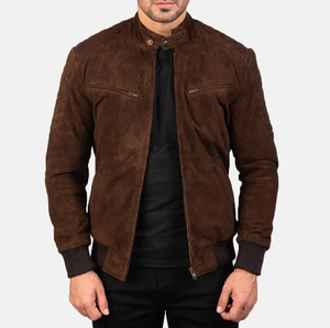 Dernière Collection 2025 – Blouson en Cuir pour Homme – Style Matelassé en Cuir de Mouton Personnalisé – Service OEM – Tissu Toile Imperméable Écologique - Product Image 1