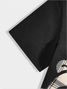 Conjunto de Verano para Hombre, Camiseta y Pantalones Cortos de Poliéster Transpirable con Diseño Moderno Estampado, Ropa de Verano Cómoda - Product Image 4