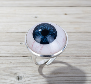 925 argent Sterling classique émaillé oeil bague de fiançailles réglable pour les femmes fête de mariage anniversaire bijoux en gros - Product Image 3