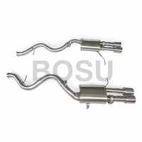 Échappement arrière à haut débit avec quatre sorties pour BMW M3 E90 E92 E93 V8 4.0L 2008-2013, silencieux sport en acier inoxydable