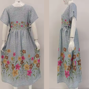 CHRYSANTA 100% rayón Casual evento vestido de talla grande mujer cómoda Elegante ropa de dormir cintura elástica pantalones cortos suaves para el verano - Product Image 3