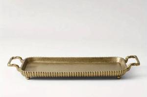 Plateau de service en aluminium de qualité supérieure avec finition polie parfait pour exposer des apéritifs Desserts boissons et collations pour les invités - Product Image 6